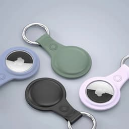 Dux/Ducis - Kit de protection AirTag en silicone, avec porte-clés, multicolore – Bild 5