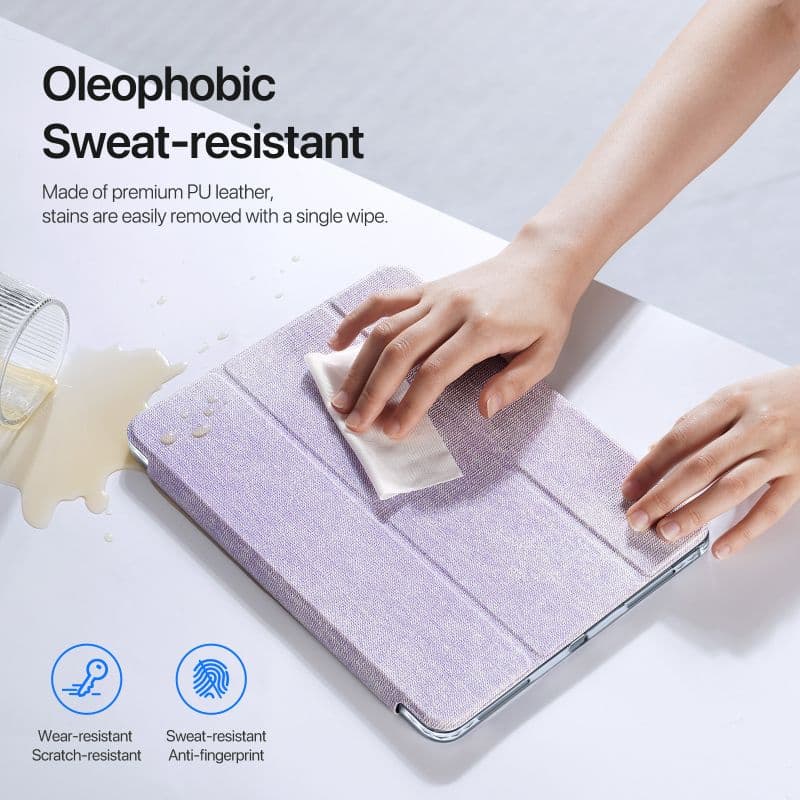 iPad Pro 13 (2024/2025) - Dux Ducis Unid Series, aufstellbares Flip-Etui, violett – 4