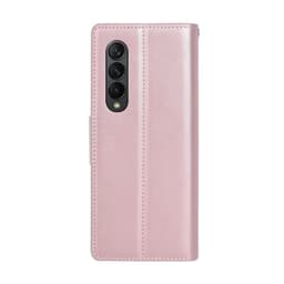 Samsung Galaxy Z Fold3 - Custodia flip Hanman Mill con 3 scomparti per carte, oro rosa – Bild 2