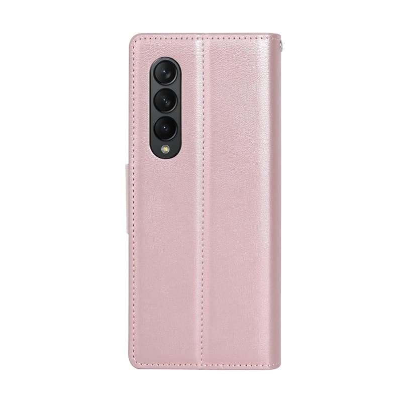 Samsung Galaxy Z Fold3 - Hanman Mill Flip Case mit 3 Kartenfächern, Rosegold – 2