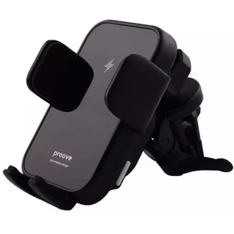Proove - Supporto da auto a triplo morsetto con caricabatterie wireless, nero – 2