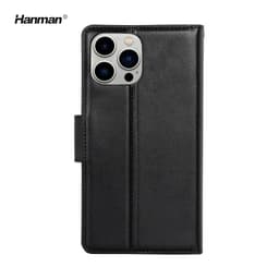 Apple iPhone 11 Pro Max - Hanman Mill Flip Case mit 3 Kartenfächern, schwarz – Bild 4
