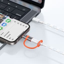 McDodo - Adaptateur Lightning vers USB-C avec languette en silicone, noir – Bild 7