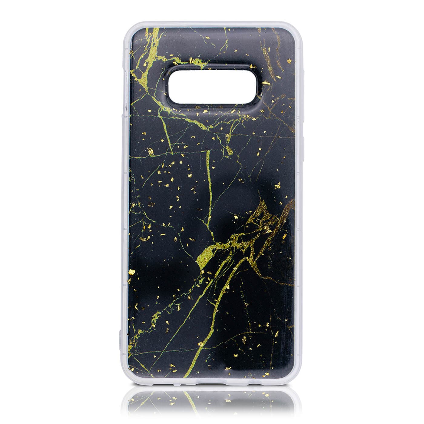Samsung S10e - Marmo nero e scaglie d'oro