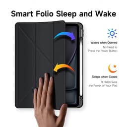 iPad Air 4/5/6/7 - Dux Ducis Magi Series, aufstellbares Flip-Etui, schwarz – Bild 7