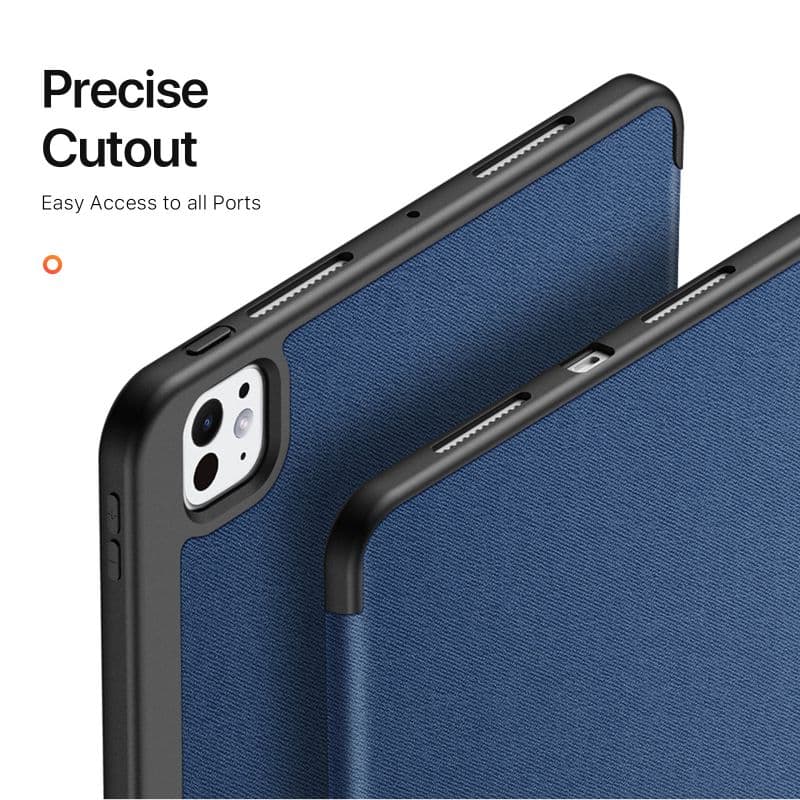 Apple iPad Mini 6/7 - Dux Ducis Domo Series, aufstellbares Flip-Etui, blau – 3