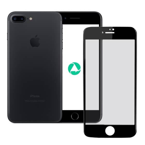iPhone 7 Plus / 8 Plus - Tempered Glass / Armored Glass - 3D black