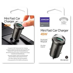 Joyroom - C-A35 45W Mini 2port ring-pull fast car charger Tarnish – Bild 5