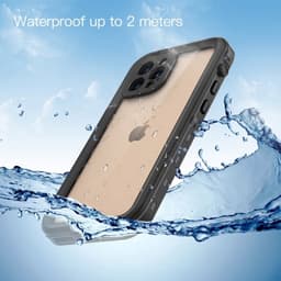 iPhone 12 Pro Max - Redpepper IP68 Wasserdichtes Outdoor Case, schwarz – Bild 5