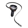 McDodo - Caricabatterie da auto FreeGo 80W con cavo retrattile, nero
