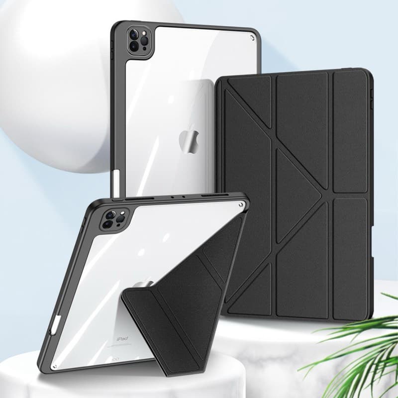 iPad Pro 11 (2024/2025) - Serie Dux Ducis Magi, custodia flip stand-up, nera – 3