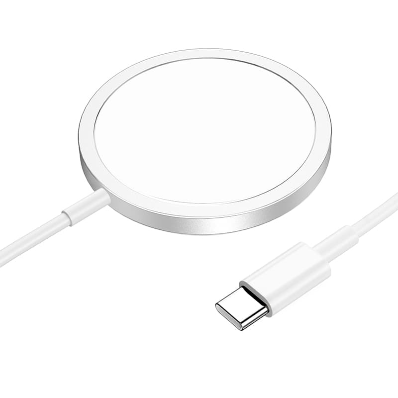 Hoco - CW47 Caricatore rapido magnetico senza fili della serie Original 15W / Magsafe bianco – 4