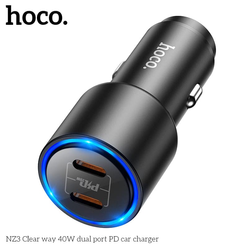 Hoco Z60 48W dual port fast Charging, schwarz – 2