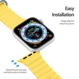 Apple Watch - DUX OceanWave Version Strap - 42mm/44mm/45mm/46mm(10.Gen)/49mm, Yellow – Bild 7