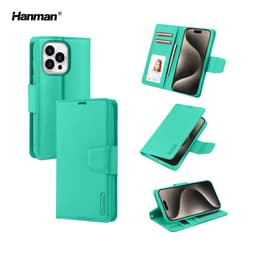 Apple iPhone Air- Custodia Hanman Mill con 3 scomparti per carte, turchese – Bild 6