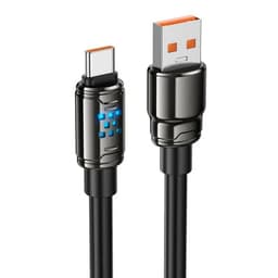 Hoco - U143 USB-C cable 1.2m fast charging data cable, black – Bild 1