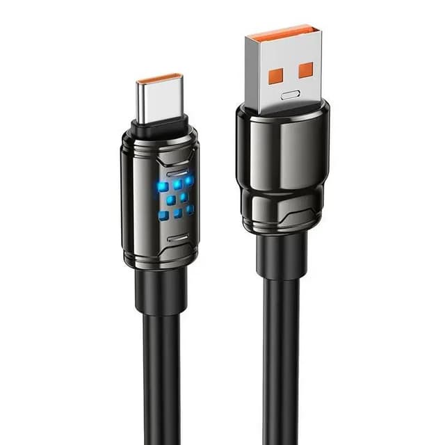 Hoco - U143 Câble USB-C 1.2m fast charging data cable, Noir