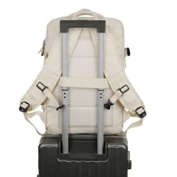 Okade - S2304 Notebook backpack - USB, water-repellent, business and travel, up to 17.3 inch, beige – Bild 4