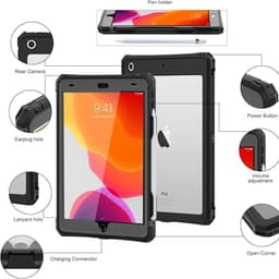 Shellbox - Custodia impermeabile per iPad 10,2" (7a/8a/9a generazione), nera - antiurto e certificata IP68 – Bild 5