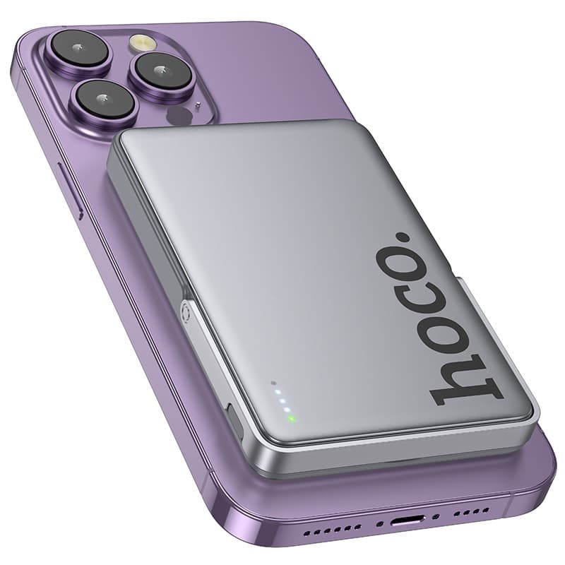Hoco - Q36 Sunlight PD20W power bank magnetic suction+holder(5000mAh), dark gray