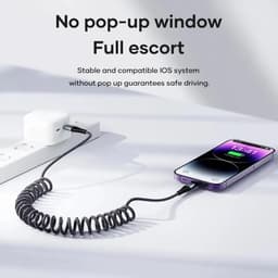 ROCK PD 20W USB-C vers Lightning Câble à ressort - Chargement rapide & données, nylon, noir – Bild 4