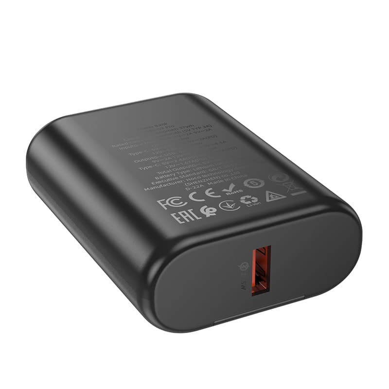 Hoco - Q3 Pro Powerbank 10000mAh, 22.5W+PD20W, nero, compatibile con smartphone e tablet, nero – 2