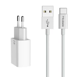 Mcdodo - Set di caricabatterie da viaggio a doppia uscita USB (2x USB-A + cavo da USB-A a USB-C), bianco – Bild 1