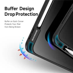 iPad Air 4/5/6/7 - Dux Ducis Magi Series, aufstellbares Flip-Etui, schwarz – Bild 8