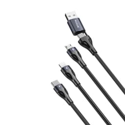 Rixus - 5-in-1 Fast Charging Cable (RXUC23) - Schwarz – Bild 1