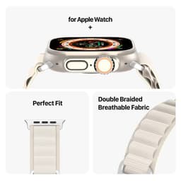 Apple Watch - Cinturino DUX versione GS - 42mm/44mm/45mm/46mm(10.Gen)/49mm Starlight – Bild 9
