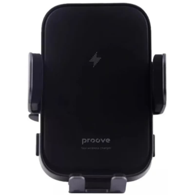 Proove - Supporto da auto a triplo morsetto con caricabatterie wireless, nero – 3