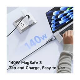 McDodo - USB-C to USB-C (240W) & MagSafe 3 (140W) Schwarz – Bild 7