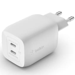 Belkin - BoostCharge Pro GaN 2x USB-C Charger 65W + USB-C to USB-C Cable 2m, Blanc – Bild 2