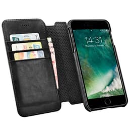iPhone 7+/8+ iCarer Detachable PU Leather Wallet Case black – Bild 2