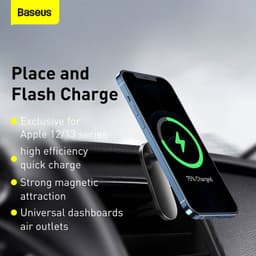 Baseus - Big Energy - Caricabatterie da auto senza fili con supporto, nero (WXJN-01) – Bild 7
