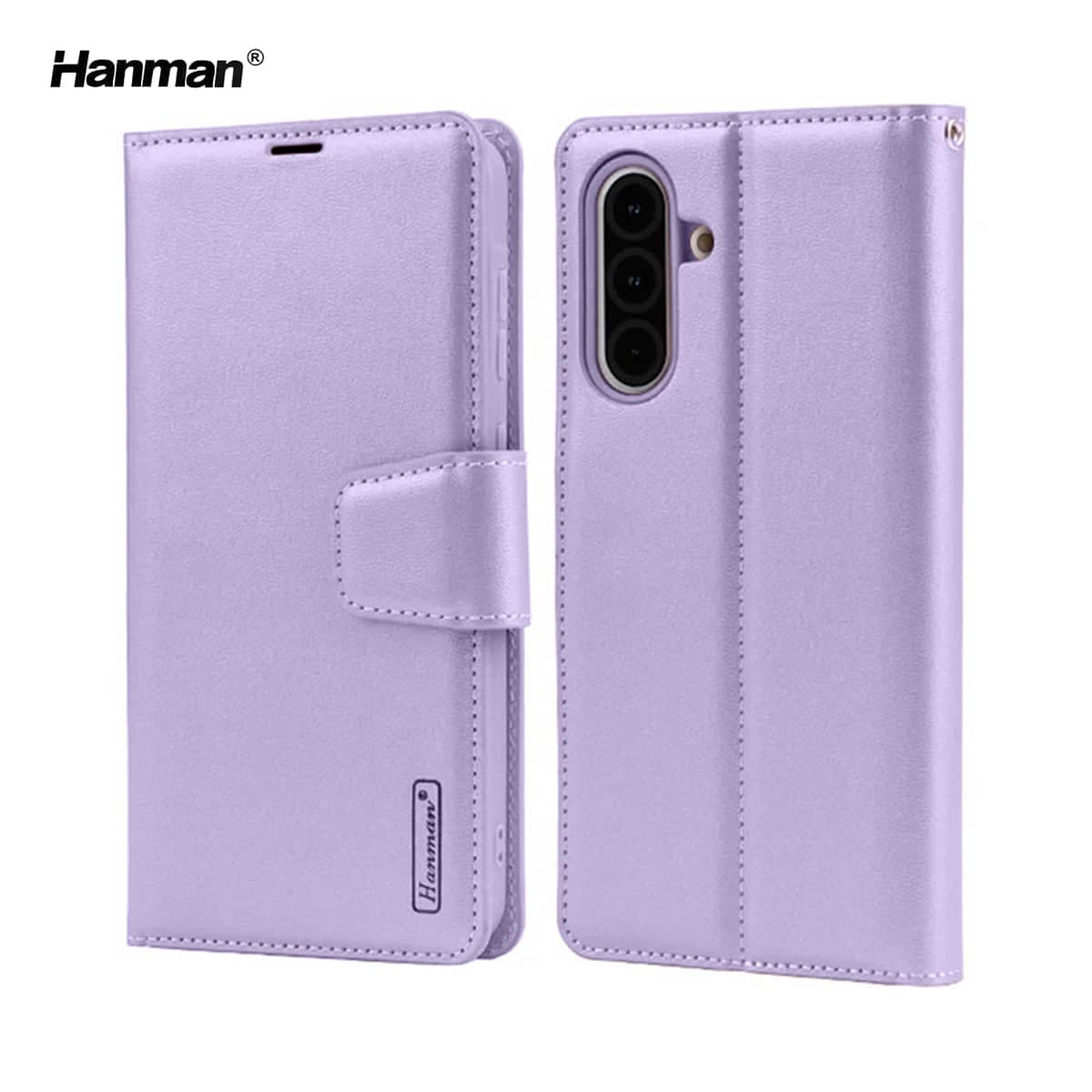 Samsung Galaxy A17 5G (2025) - Hanman Mill flip case with 3 card slots, purple