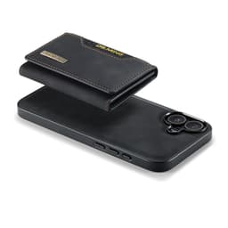 iPhone 11 - DG.MING Etui, Leder-Optik, Kartenfach & Magnetverschluss, Schwarz – Bild 5
