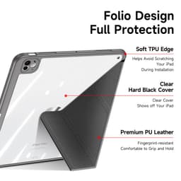 iPad Pro 11 (2024/2025) - Dux Ducis Magi Series, aufstellbares Flip-Etui, grau – Bild 6
