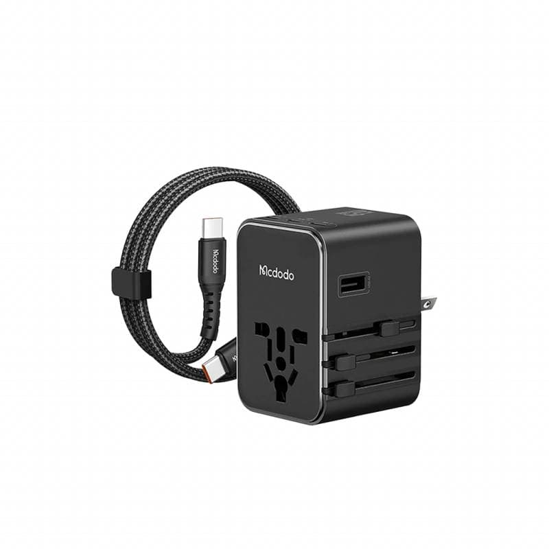 Mcdodo - Globepower 45W Universal Reiseadapter, 3 USB-C, 2 USB-A, Schwarz – 3