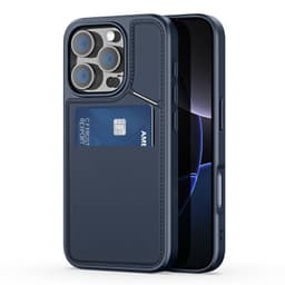 Dux Ducis - iPhone 16 - Rafi II Kickstand Mag Case mit MagSafe, RFID-blockierend, vertikaler Stand, Blau – Bild 4