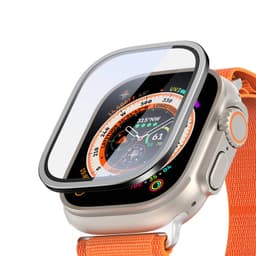 Apple Watch Ultra 1/2 49 mm - Pellicola protettiva in vetro temperato DUX, resistente ai graffi 9H, nero – Bild 2