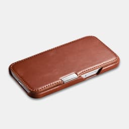 iCarer iPhone 15 Pro - Vintage leather Flipcase schwarz (WMI15230614-BK) – Bild 5