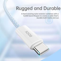 ROCK Rainbow Series C TO C 100W Fast Charging Data Cable 1.2M Violet – Bild 5