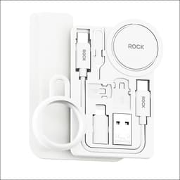 ROCK - L14 Multifunktionales Ladekabelset mit Aufbewahrungsbox, Weiss, Reise-Set – Bild 1