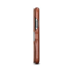 iPhone 11 Pro - iCarer Luxury Series Echtleder Flip Case, Braun (RIX1107-BN) – Bild 5