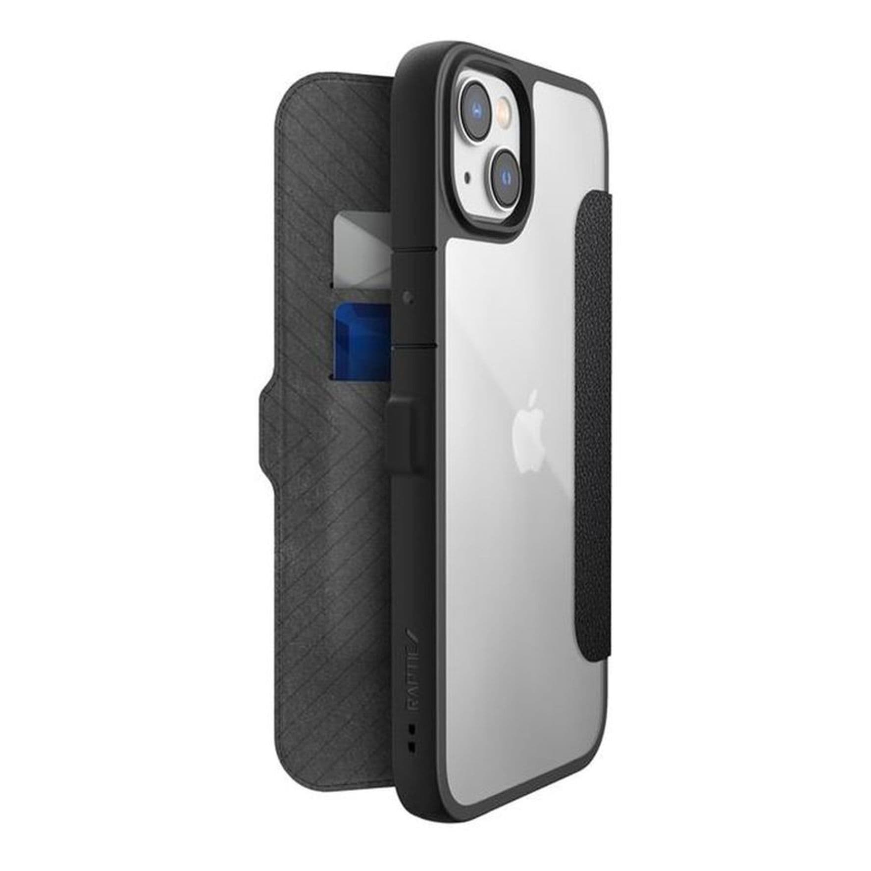 iPhone 14 Plus - Raptic/X-Doria Urban Folio - Outdoor Flip Case, Schwarz – 2