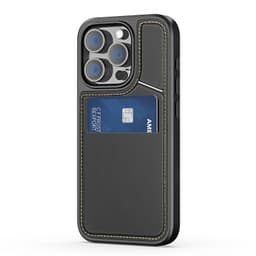 iPhone 15 Pro - Dux Ducis Rafi II Kickstand avec MagSafe, bloquant la RFID, support vertical, noir – Bild 1