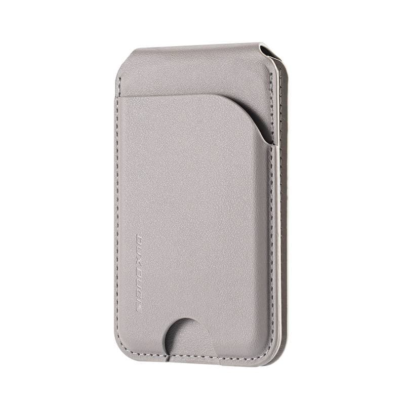 iPhone 12/13/14/15/16 Series . Dux Ducis Magnetic Leather Wallet Stand with MagSafe, Grau – 4