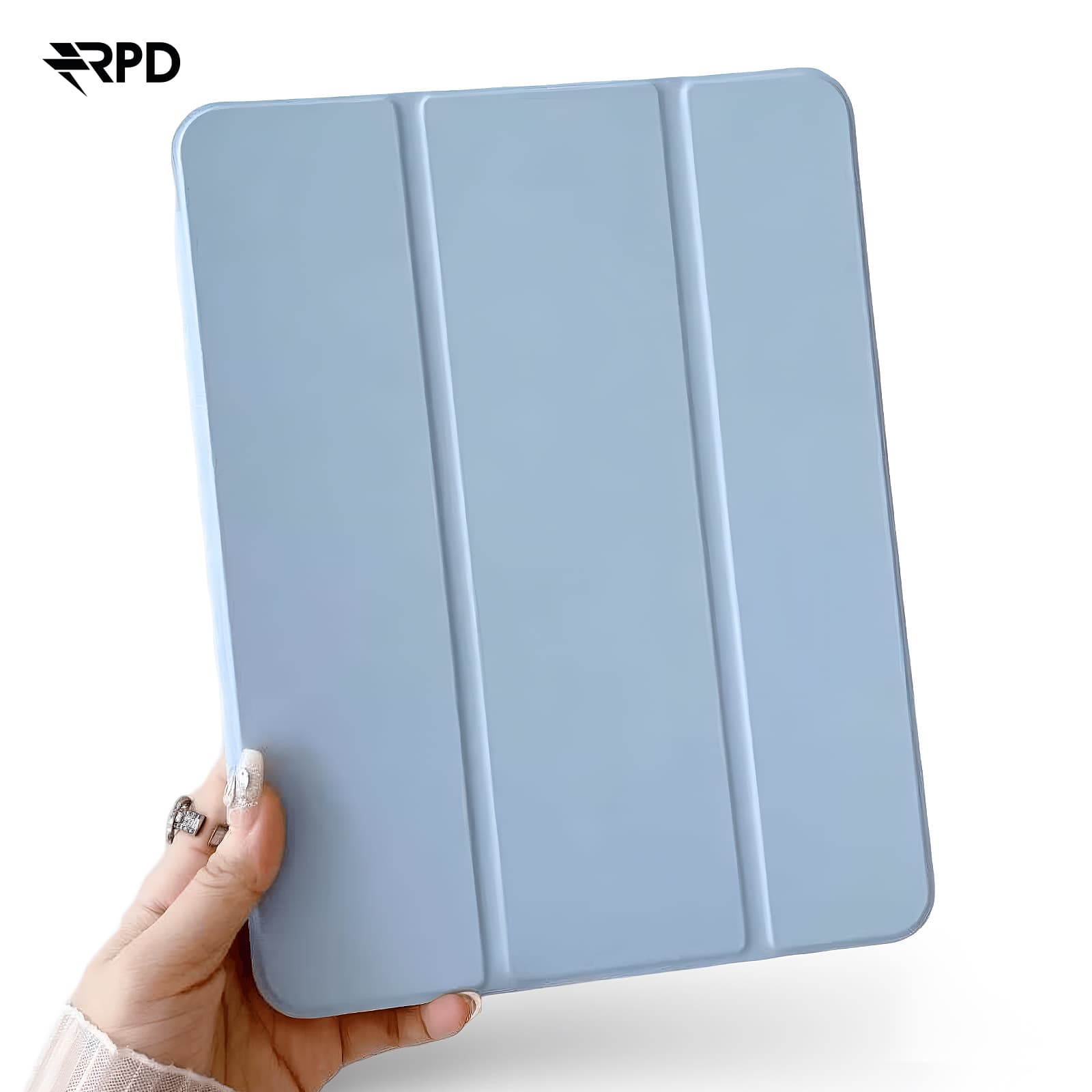 RPD - iPad Pro 12.9” (3./4./5./6. Gen, 2018-2022) / Air 13” (2024/2025) SBL, Tri-Fold Case, Hellblau