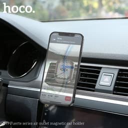 Hoco S49 Fuerte series air outlet magnetic car holder, schwarz – Bild 6